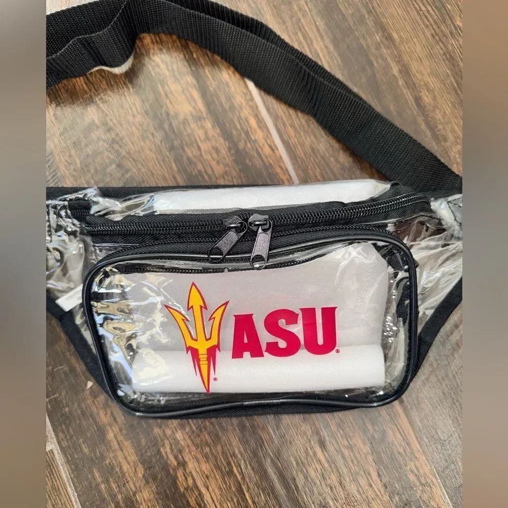 ASU Clear Fanny Pack with Black Trim